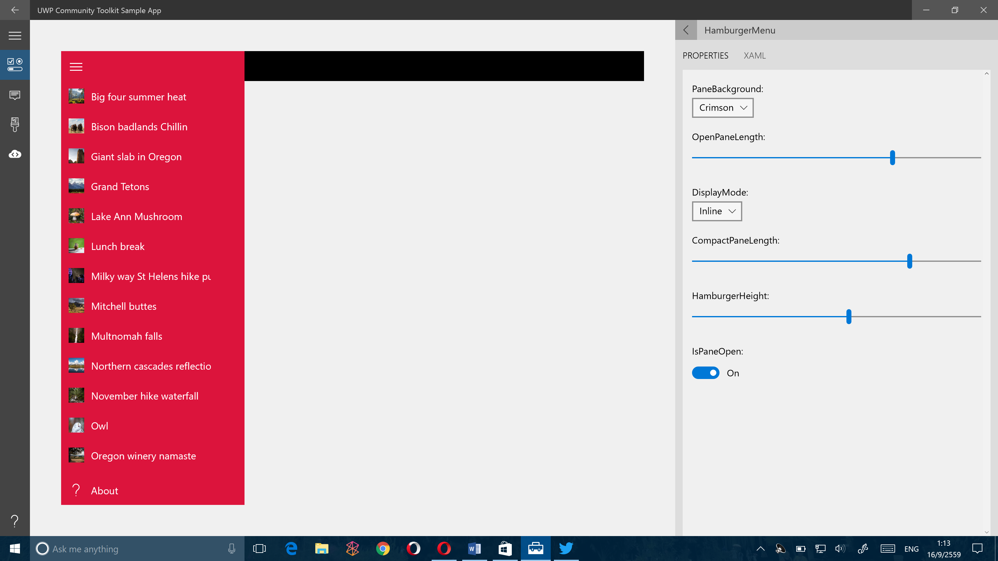 UWP Community Toolkit App