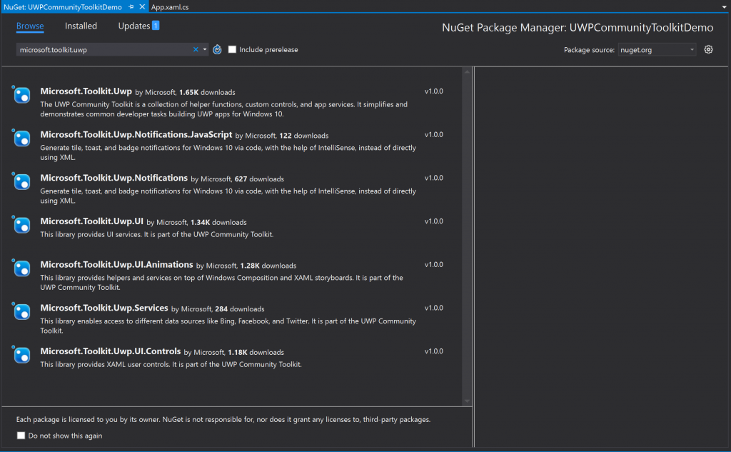 The introduction to Universal Windows Platform Community Toolkit (ภาค ...